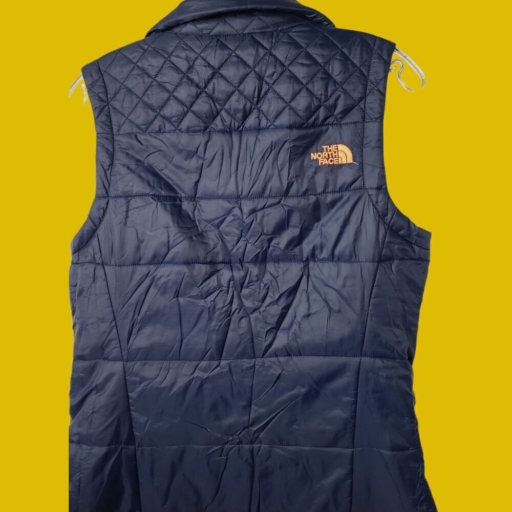 The North Face Womens Insulated Quilted Vest Navy Blue Medium - Picture 2 of 13